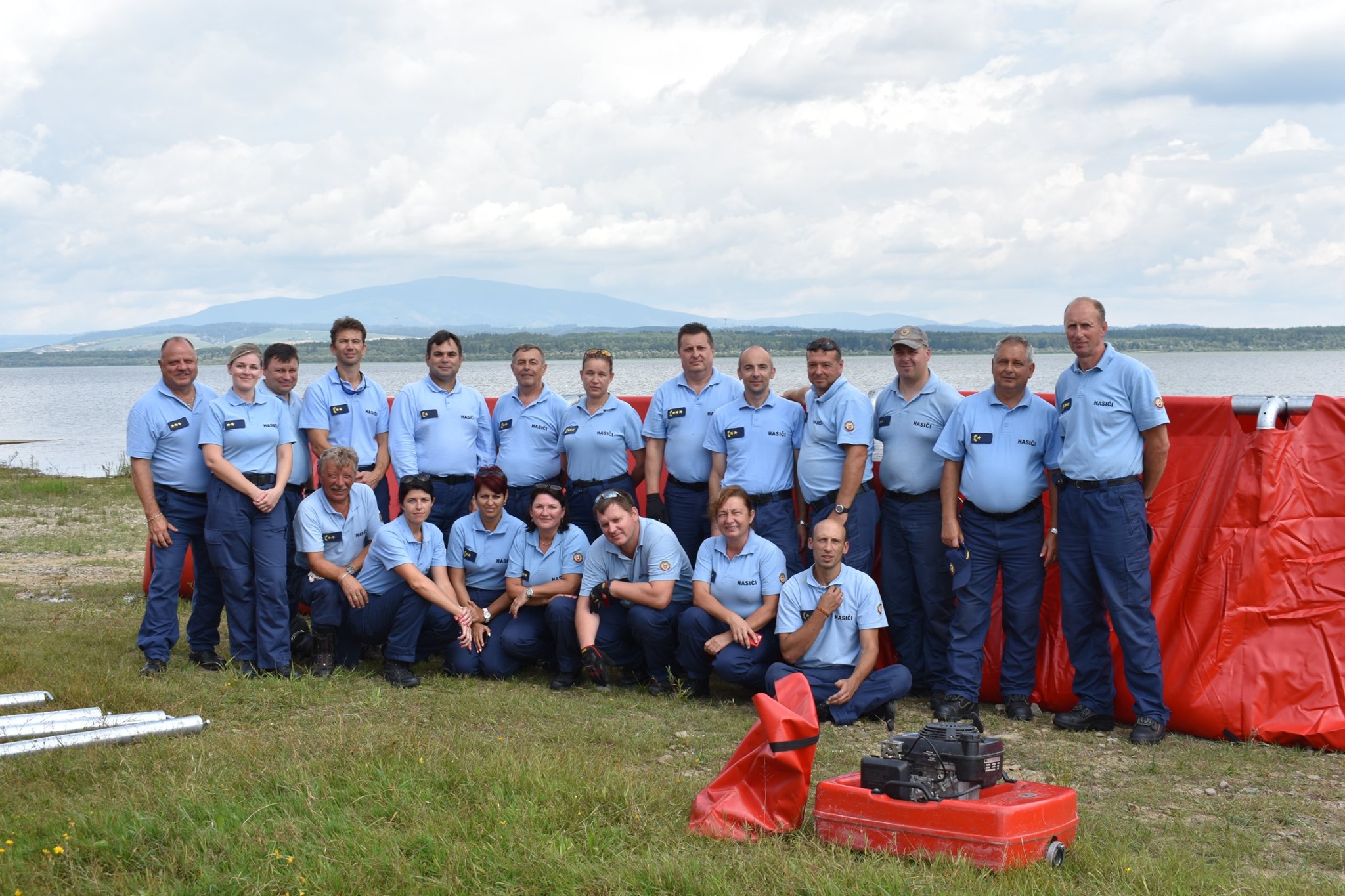 Taktické cvičenie príslušníkov záložnej hasičskej jednotky SŠPO MV SR v Žiline