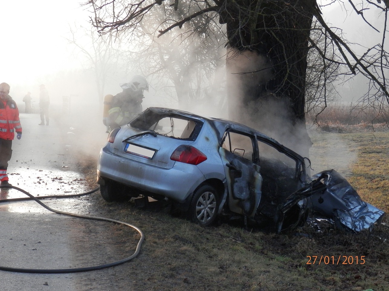 03 - Pri dopravnej nehode s následným požiarom zomrela jedna osoba
