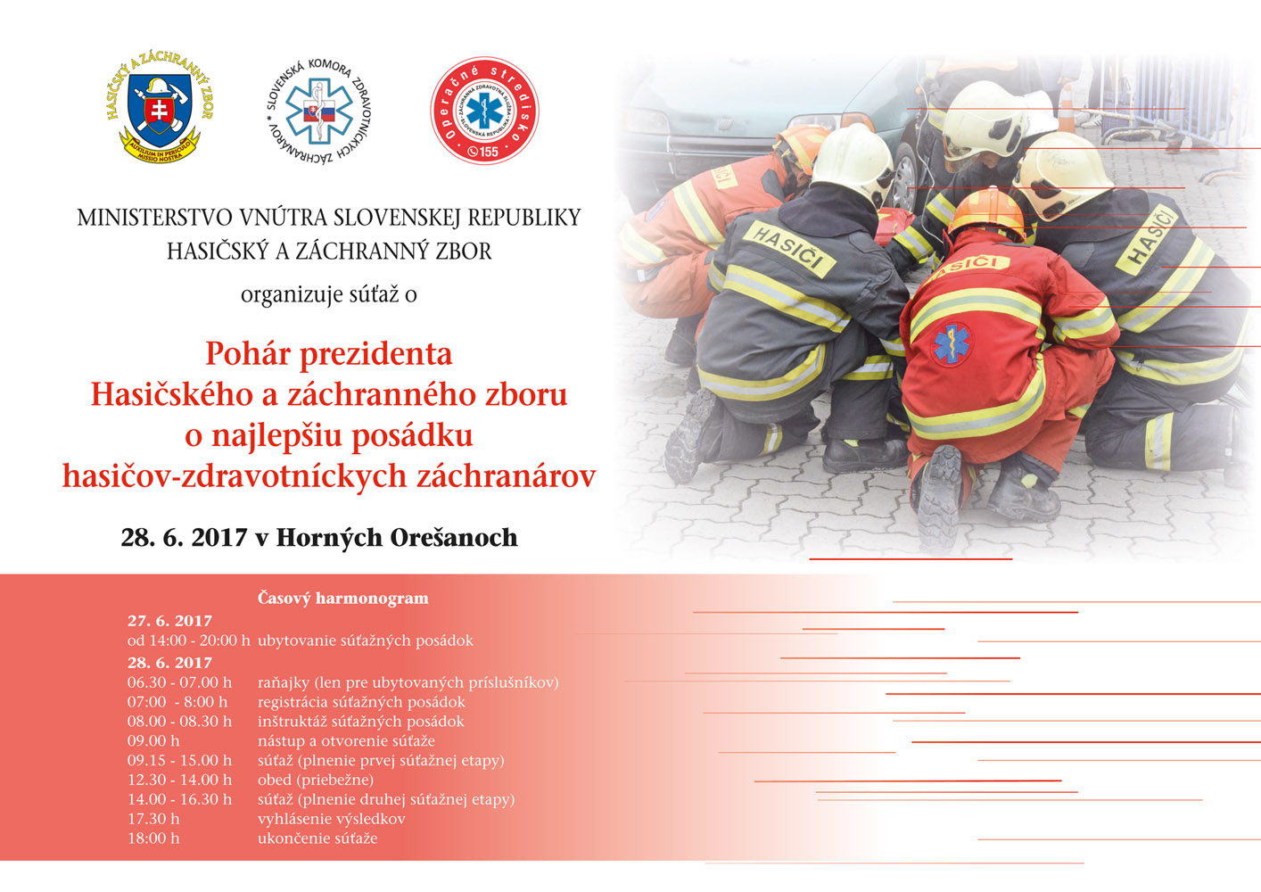 Pohár prezidenta Hasičského a záchranného zboru o najlepšiu posádku hasičov - zdravotníckych záchranárov