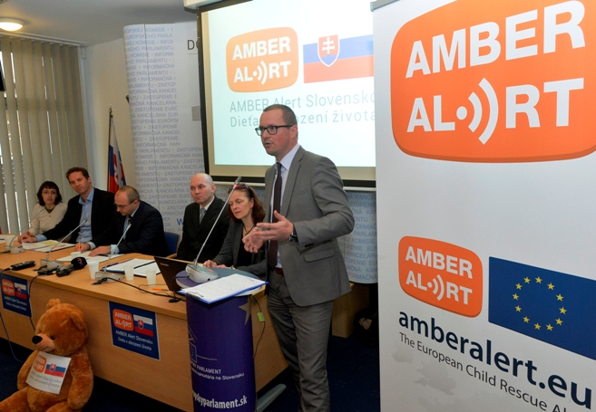 Tlačová konferencia k spusteniu systému Amber Alert Slovensko