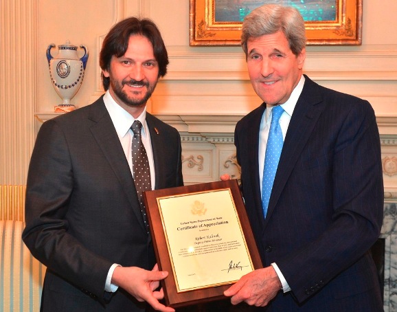 Robert Kaliňák s ministrom zahraničných vecí USA Johnom Kerrym