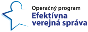 Logo Operačný program Efektívna verejná správa