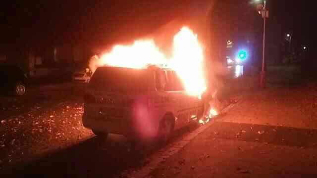 1 - Požiar osobného motorového vozidla v Hlohovci
