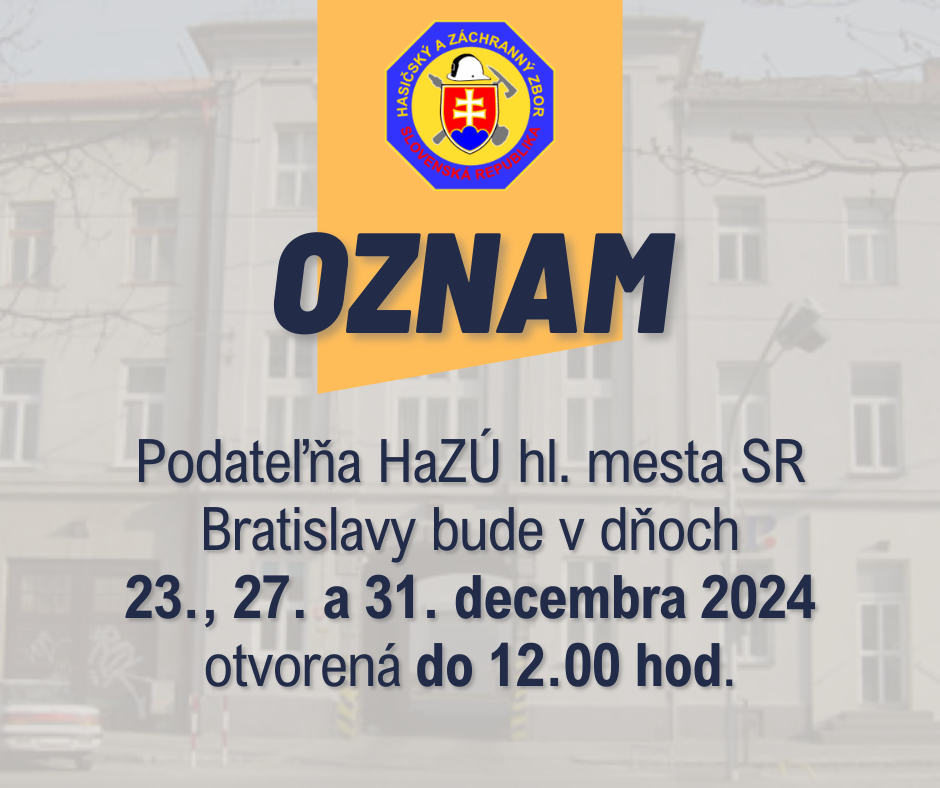 Podateľňa počas Vianoc