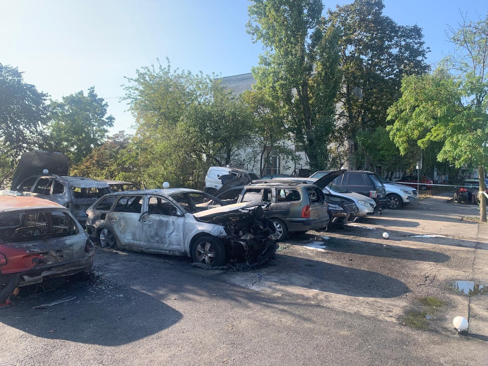 Požiar 7 automobilov, Pionierska ulica