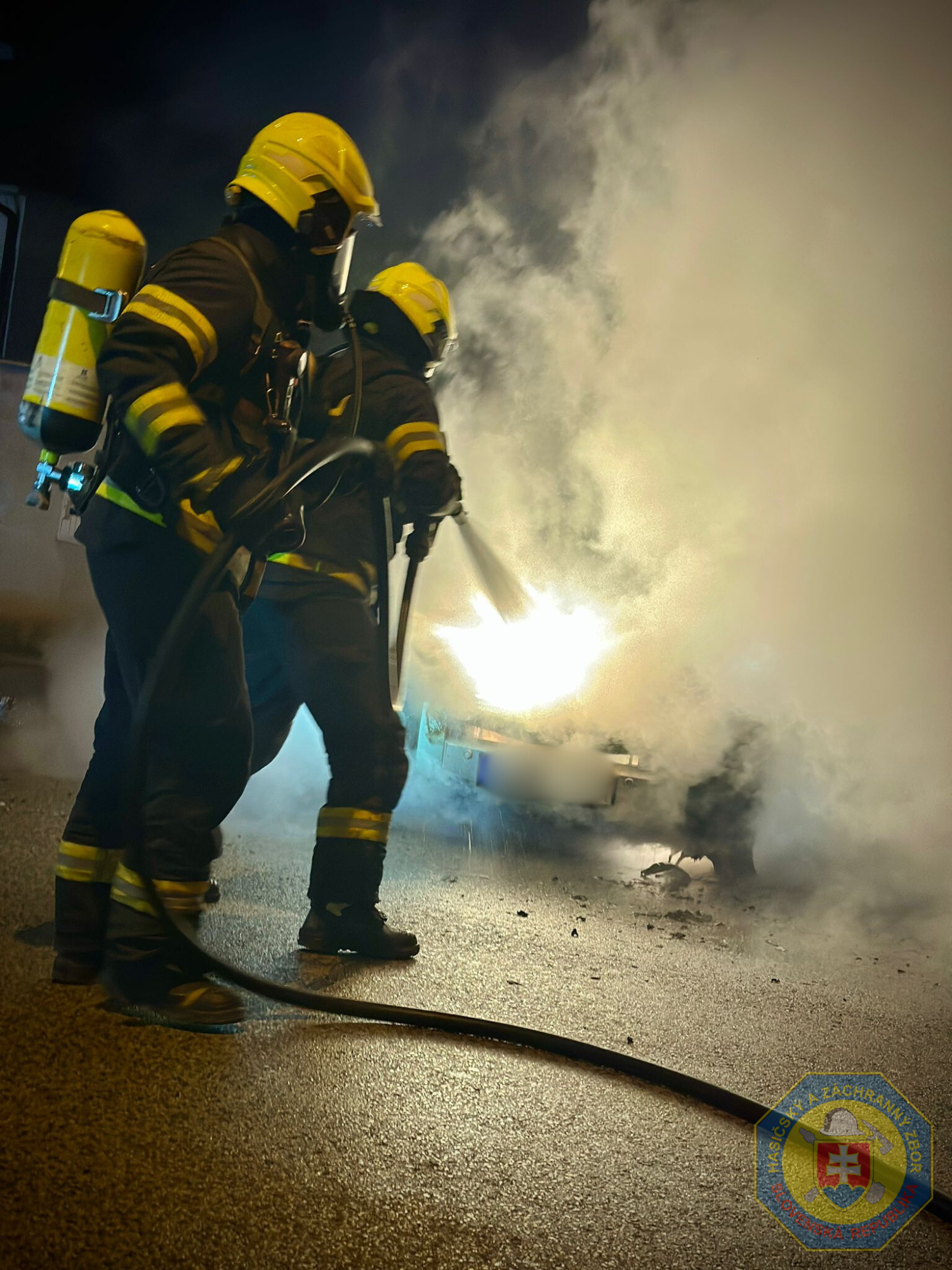 Požiar OMV v Starom Meste