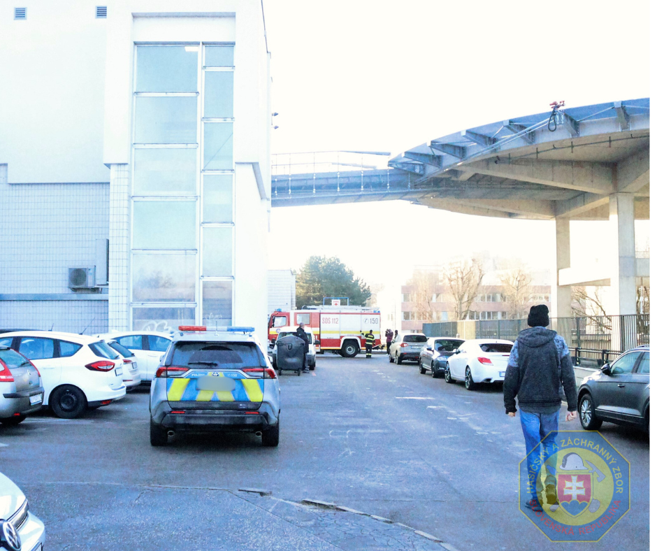 Požiar svietidla v nemocnici v Bratislave