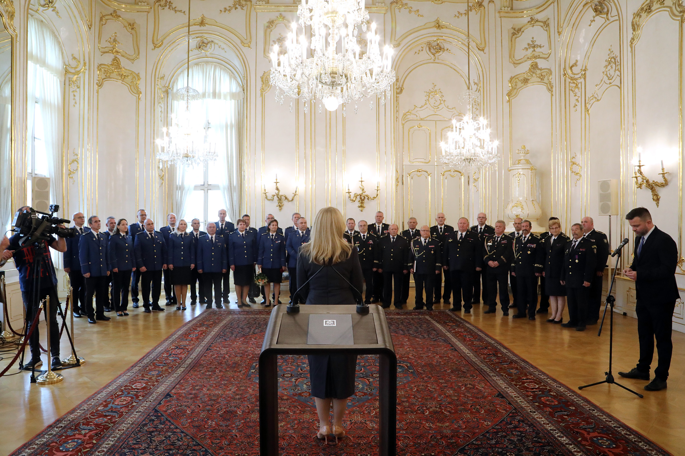 01 - Prijatie hasičov u prezidentky Slovenskej republiky