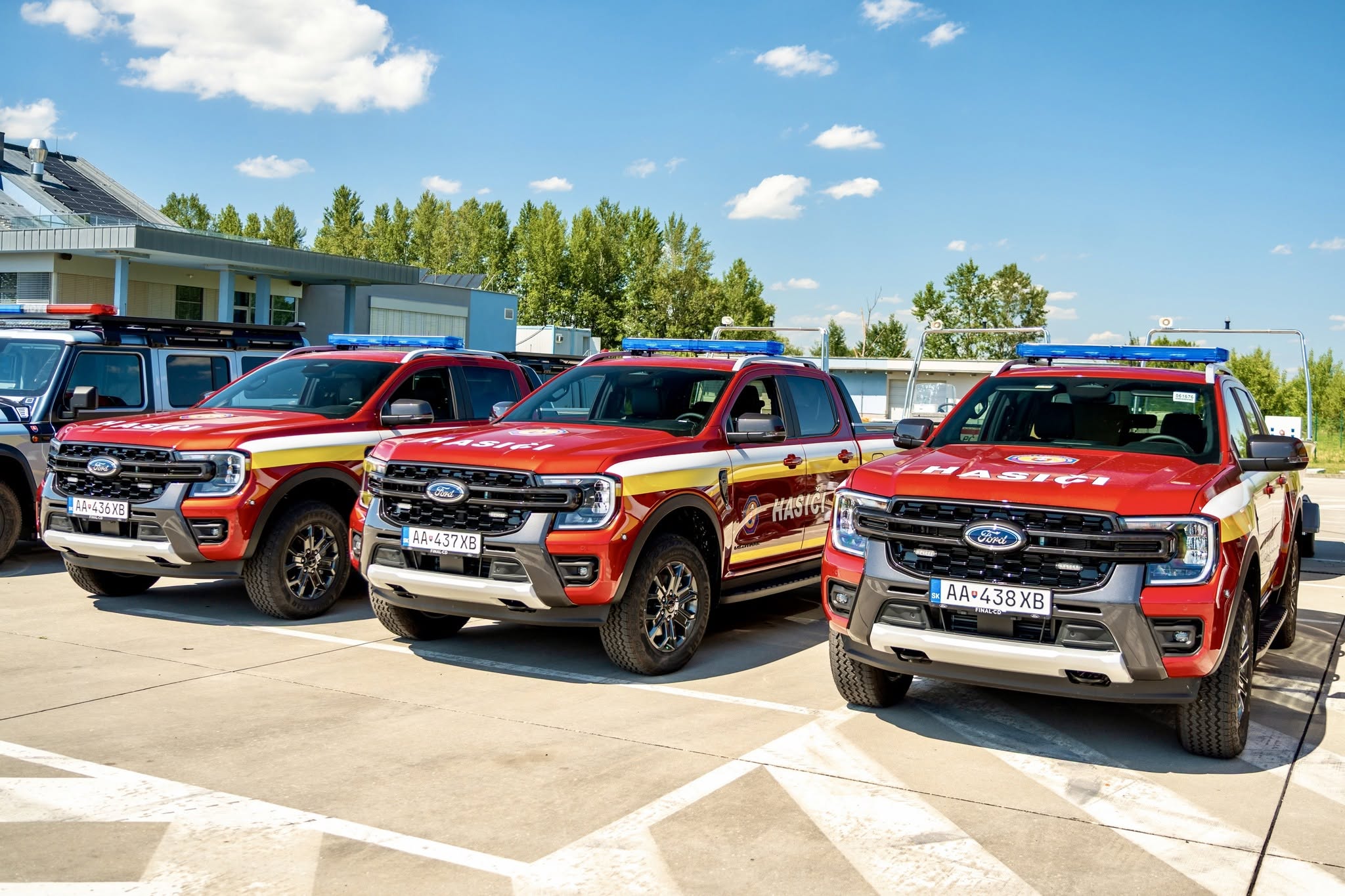 Hasičské vozidlá Ford Ranger
