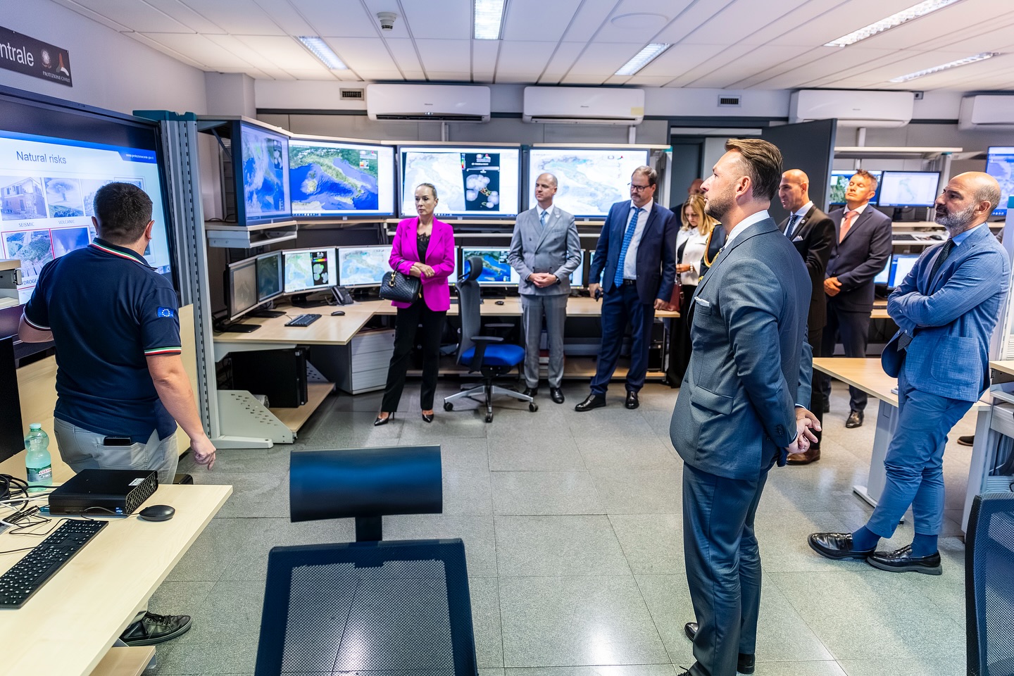 Delegácia MV SR v operačnom centre krízového riadenia v Taliansku