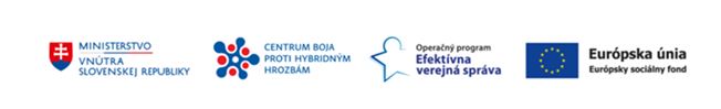 Logo národného projektu Zvýšenie odolnosti Slovenska voči hybridným hrozbám pomocou posilnenia kapacít verenej správy