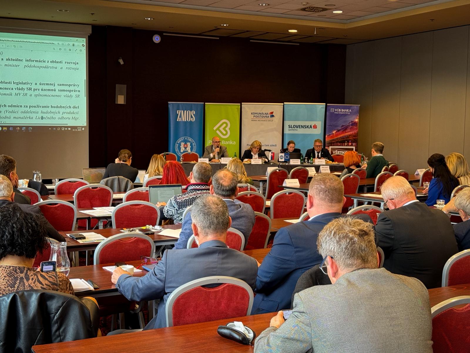 Štátny tajomník MV SR Michal Kaliňák na rokovaní Komory obcí ZMOS