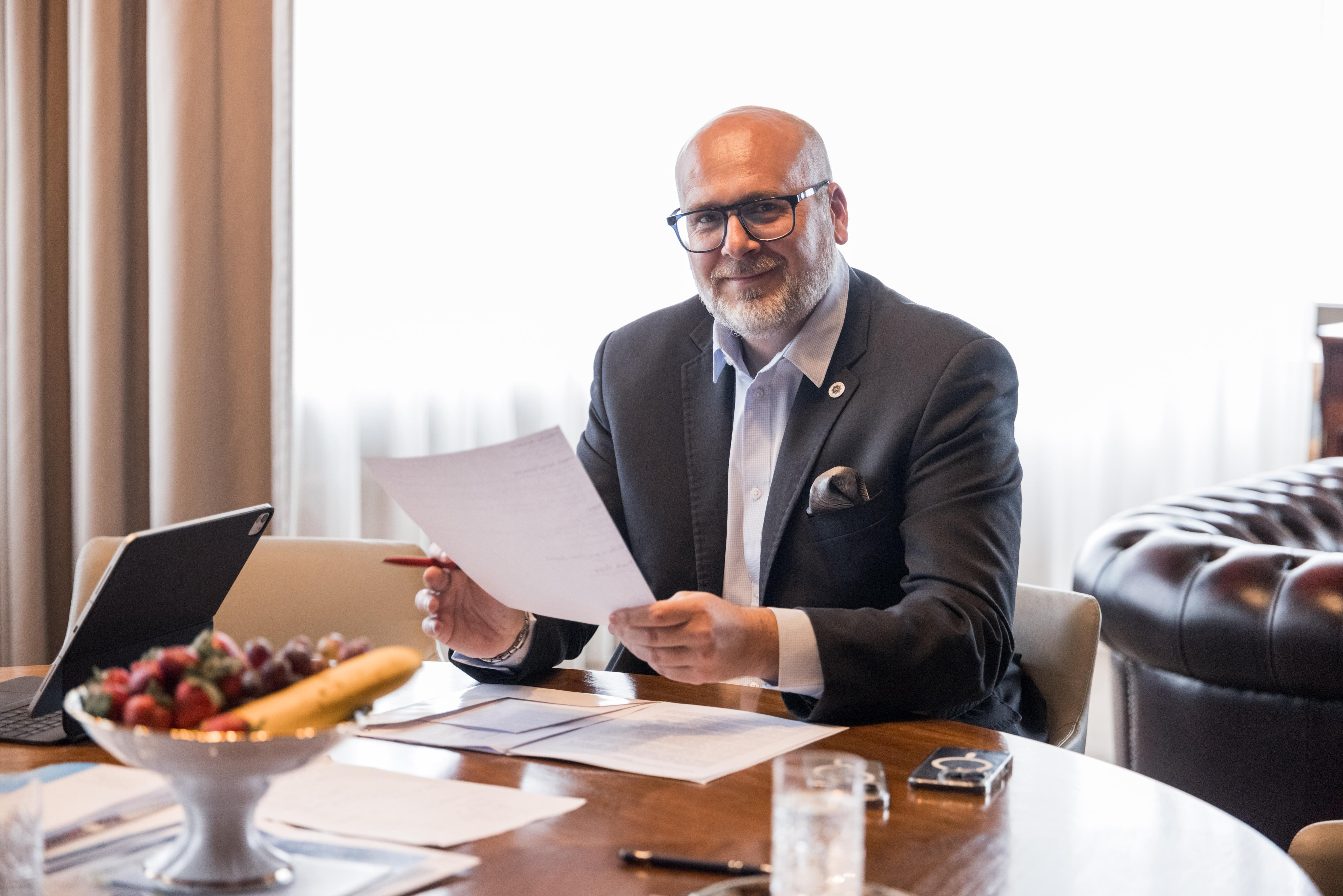 Splnomocnenec vlády pre územnú samosprávu a štátny tajomník MV SR Michal Kaliňák