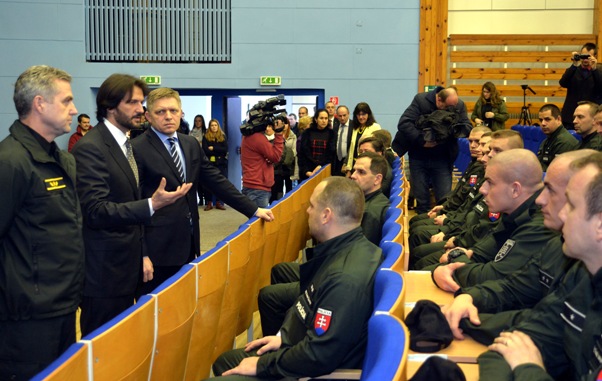 Stretnutie na Akadémii PZ krátko pred odchodom policajtov do zahraničia