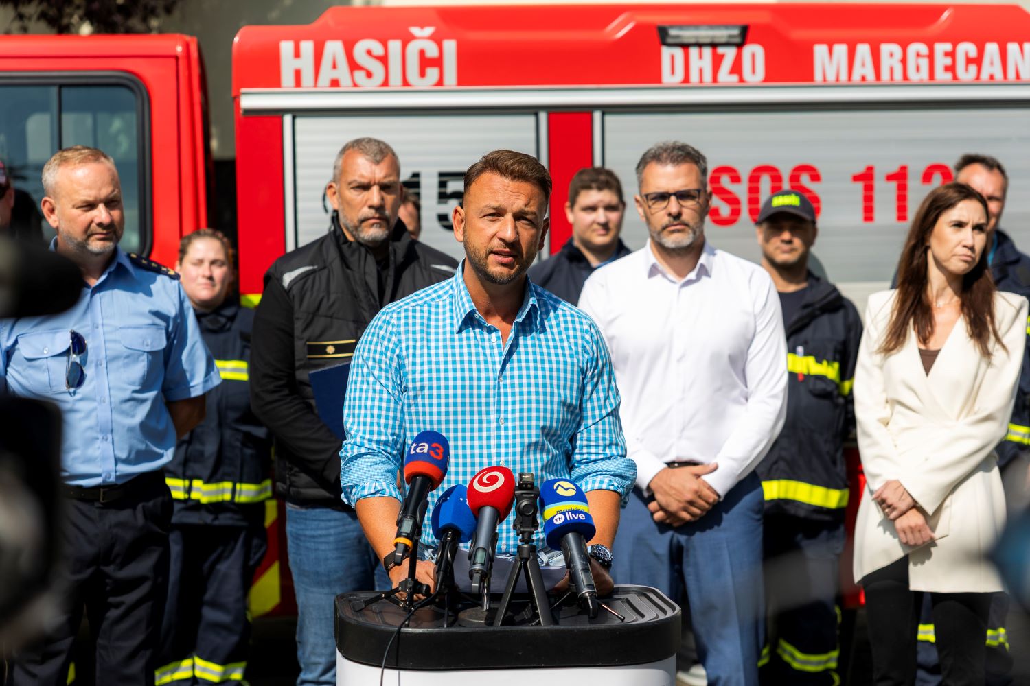 Tlačová konferencia ministra vnútra v Margecanoch