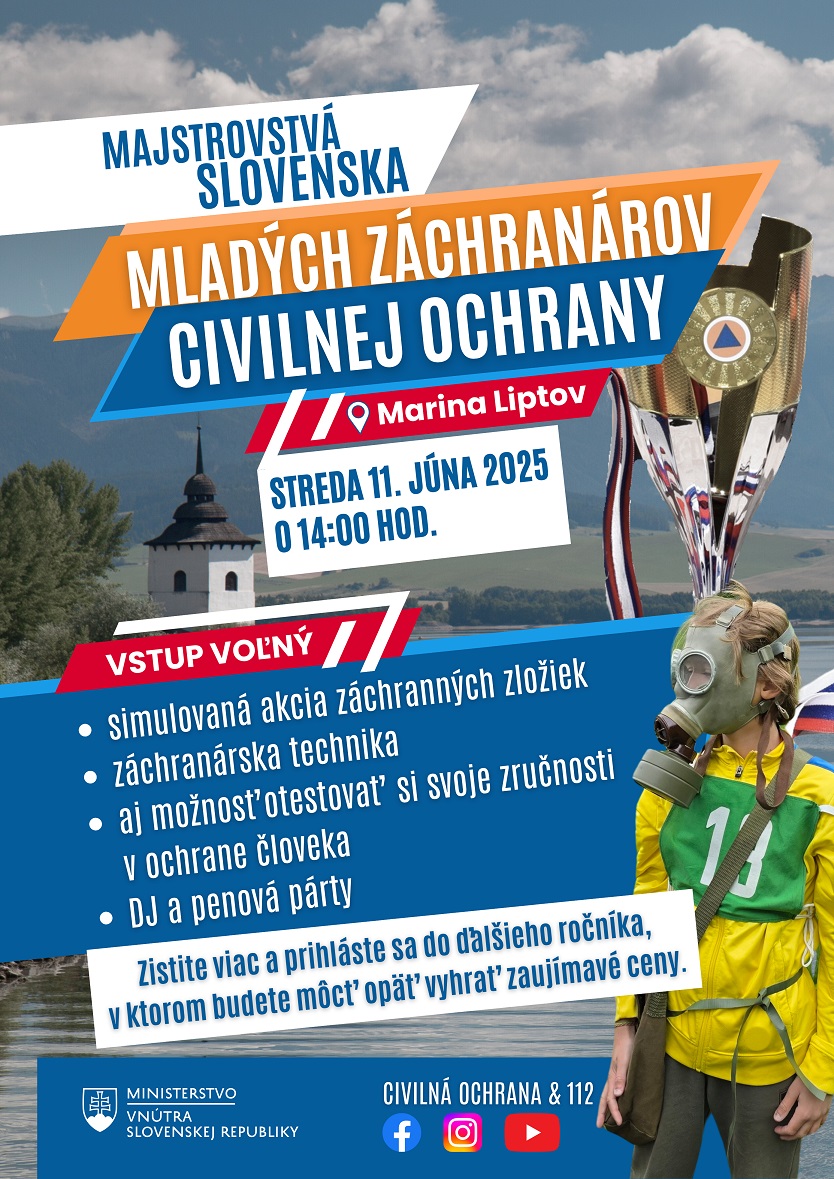 Pozvánka na MS Slovenska mladých záchranárov 2025