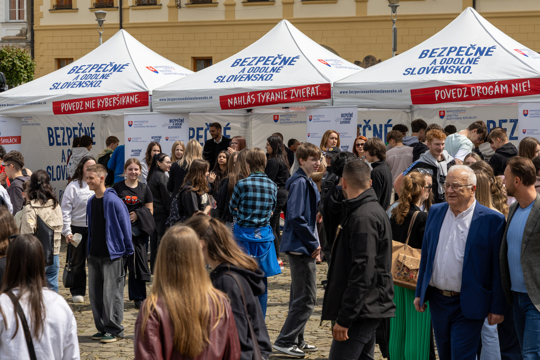 Mládež počas roadshow "Na vlastnej koži"