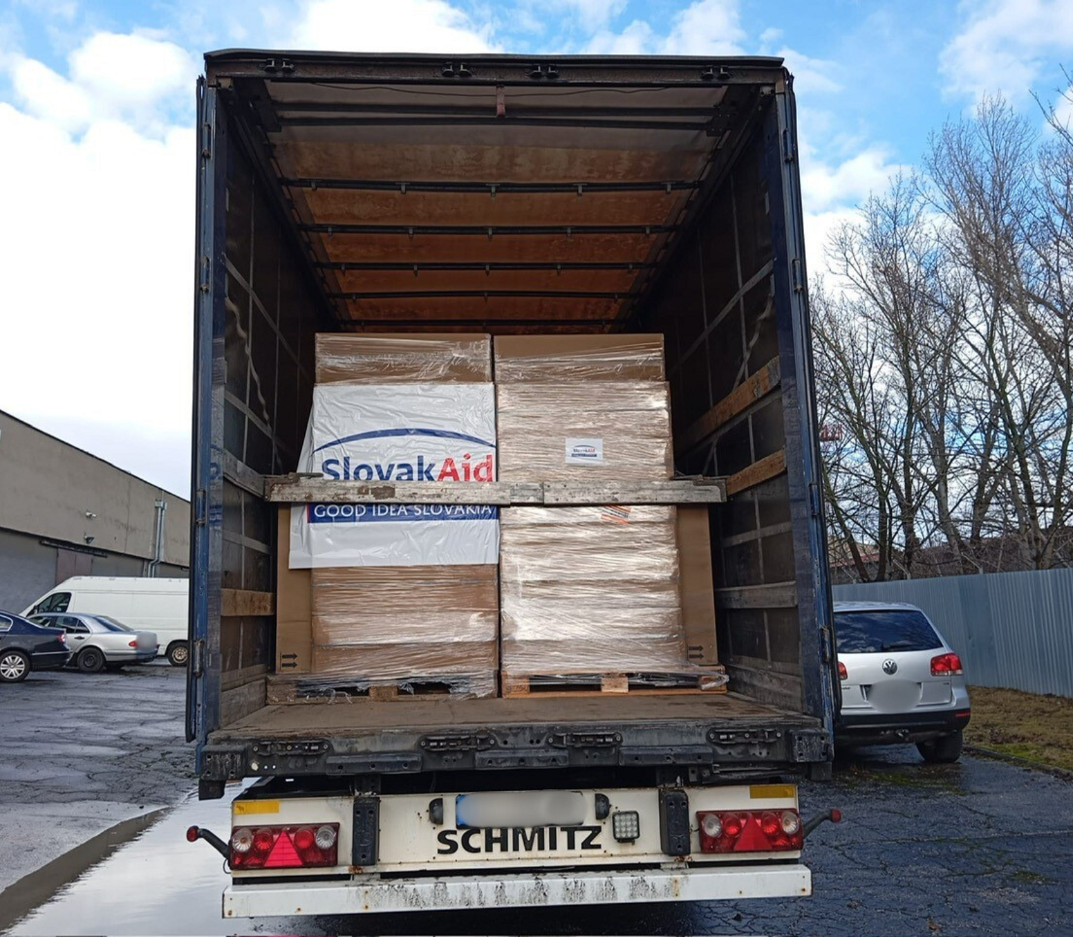 Náklad humanitárne pomoci pre Ukrajinu