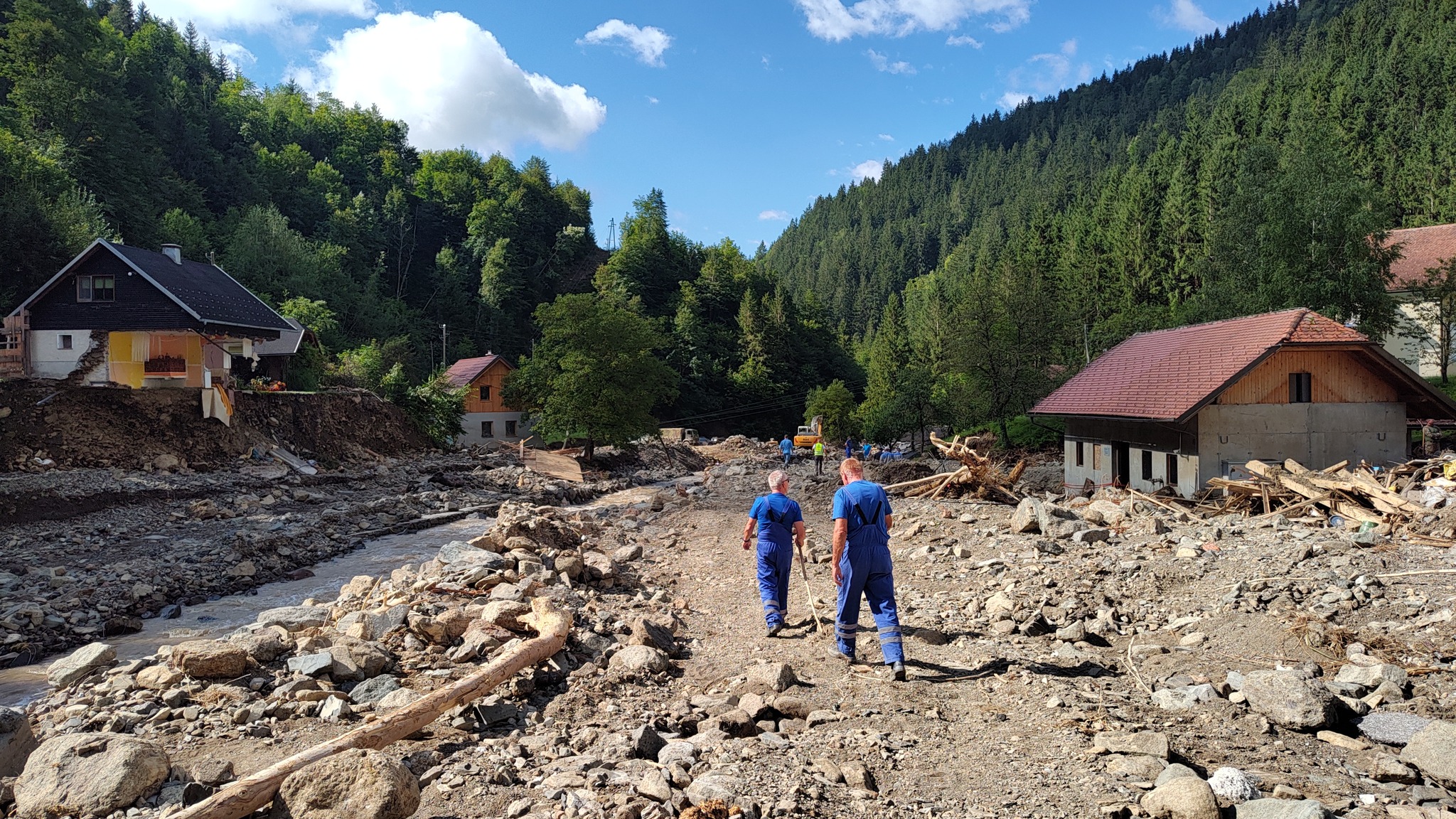 Následky povodní v Slovinsku