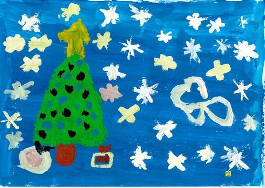 Maľba 8-ročnej Stellky Pavličkovej z Topoľčian