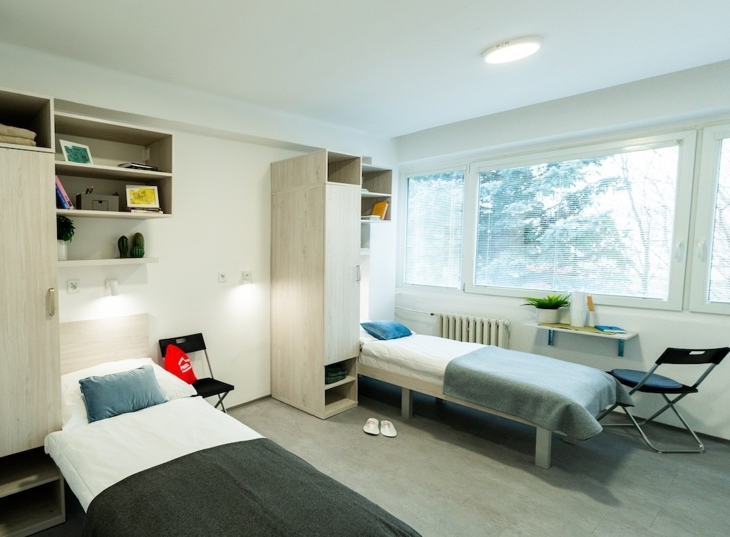 Priestory novej ubytovne sú moderné Priestory novej ubytovne sú moderné