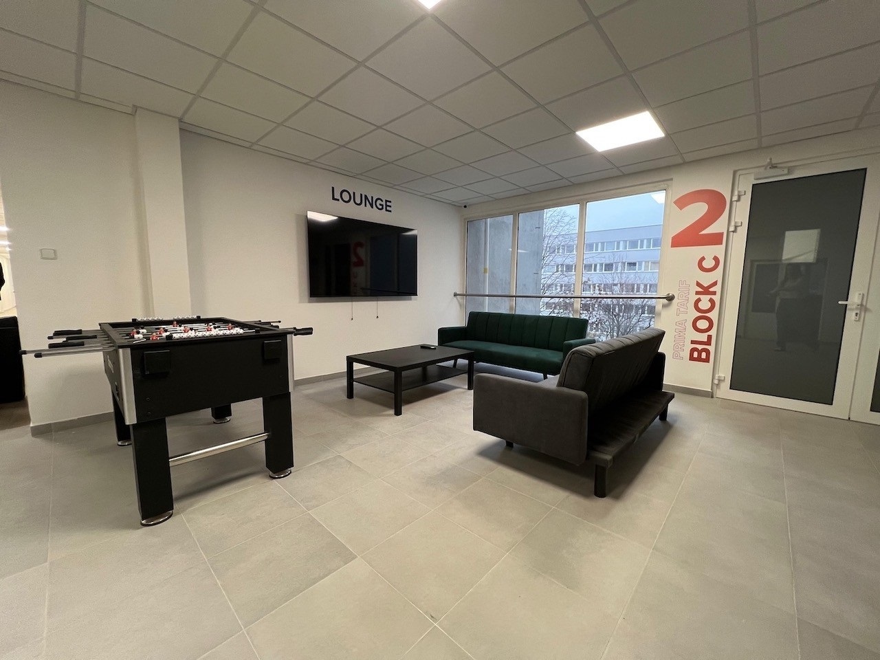 Priestory novej ubytovne sú moderné Priestory novej ubytovne sú moderné