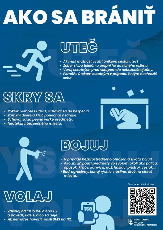 Na stiahnutie - jeden z informačných letákov UTEČ - SKRY SA - BOJUJ
