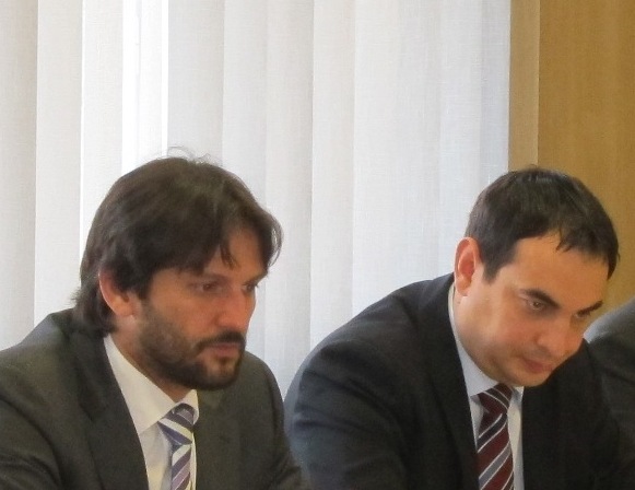 Minister vnútra Robert Kaliňák a budúci splnomocnenec pre rómske komunity Peter Pollák