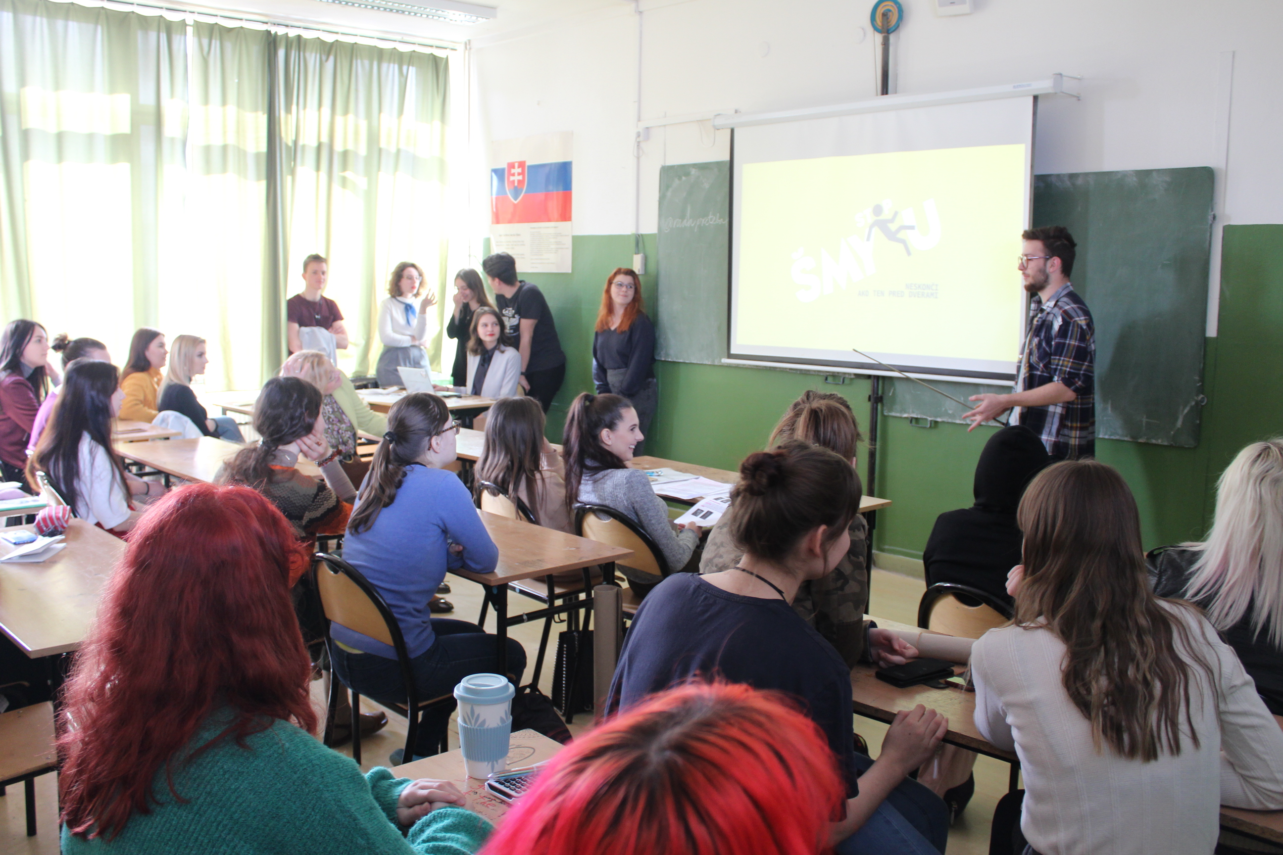 Fotografie z workshopu na Strednej umeleckej skole v Trencine