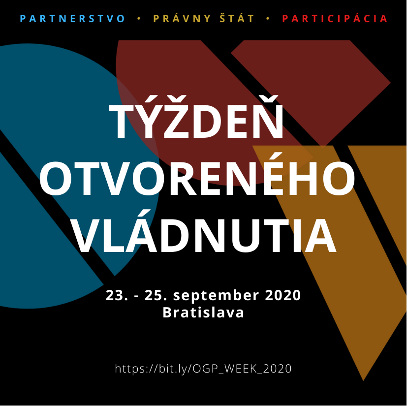 Logo Týždňa otvoreného vládnutia 2020