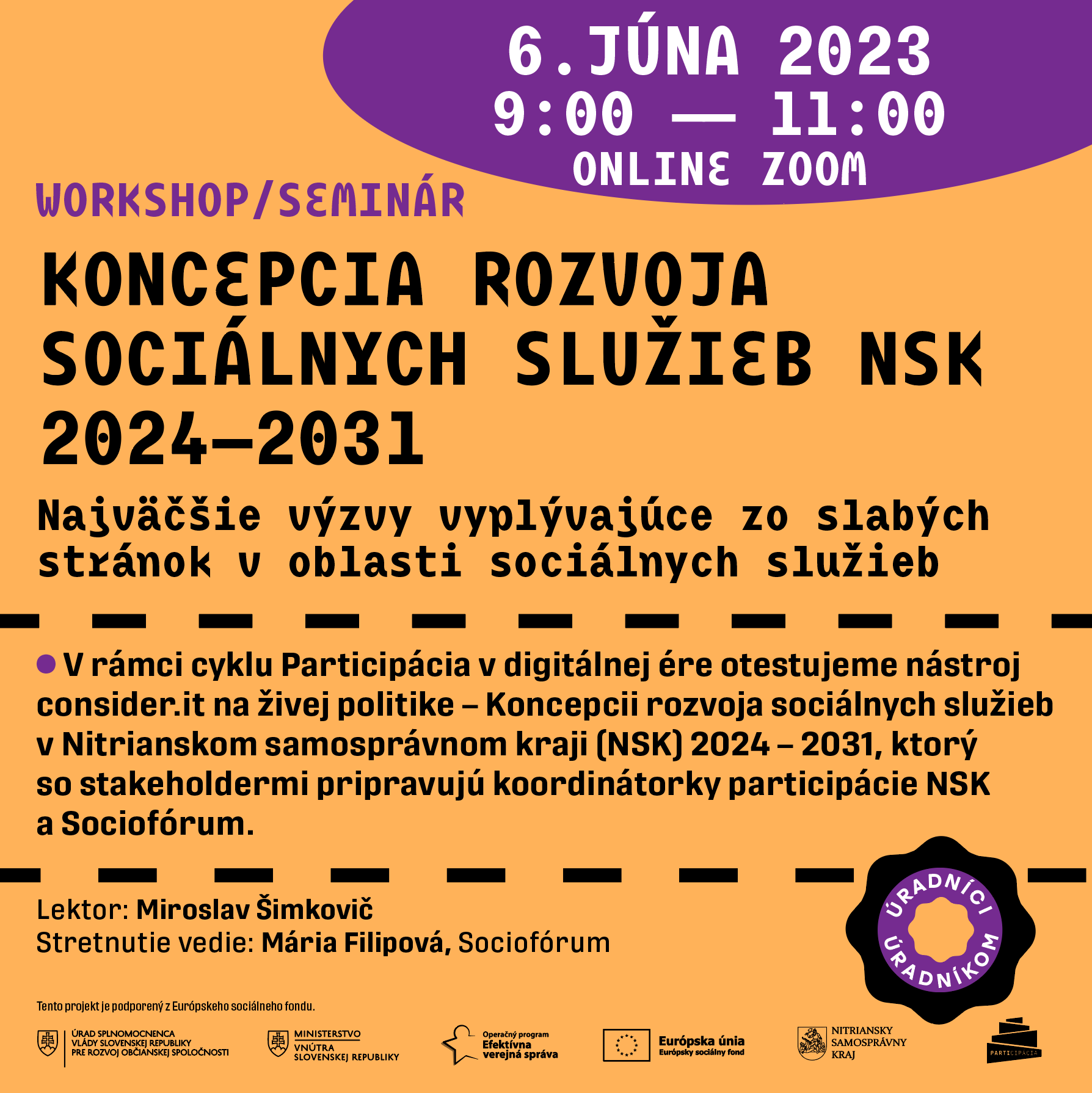 6.6.2023 - Koncepcia rozvoja sociálnych služieb v NSK - consider.it