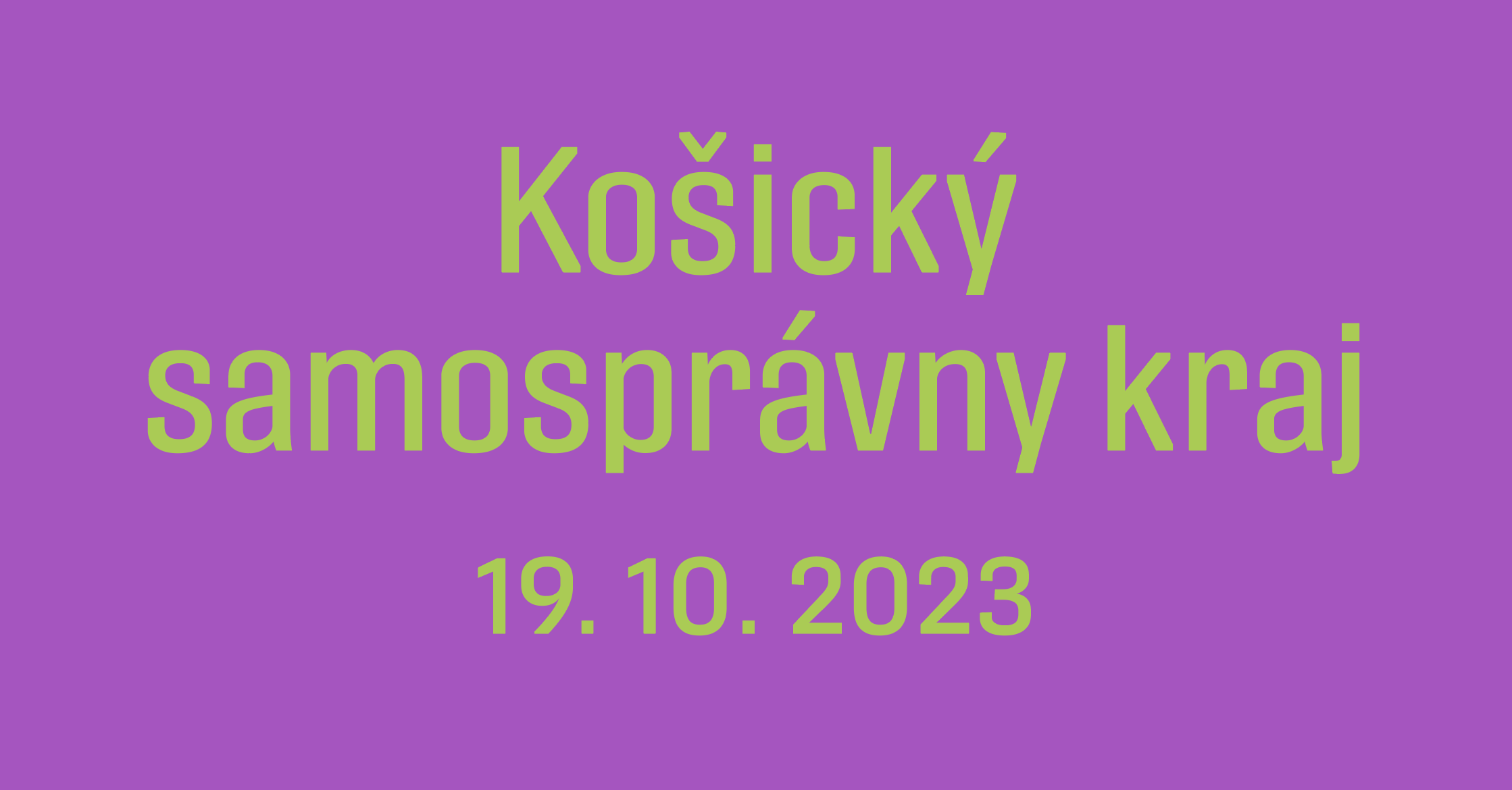 Konferencia Košického samosprávneho kraja (19.10.2023)
