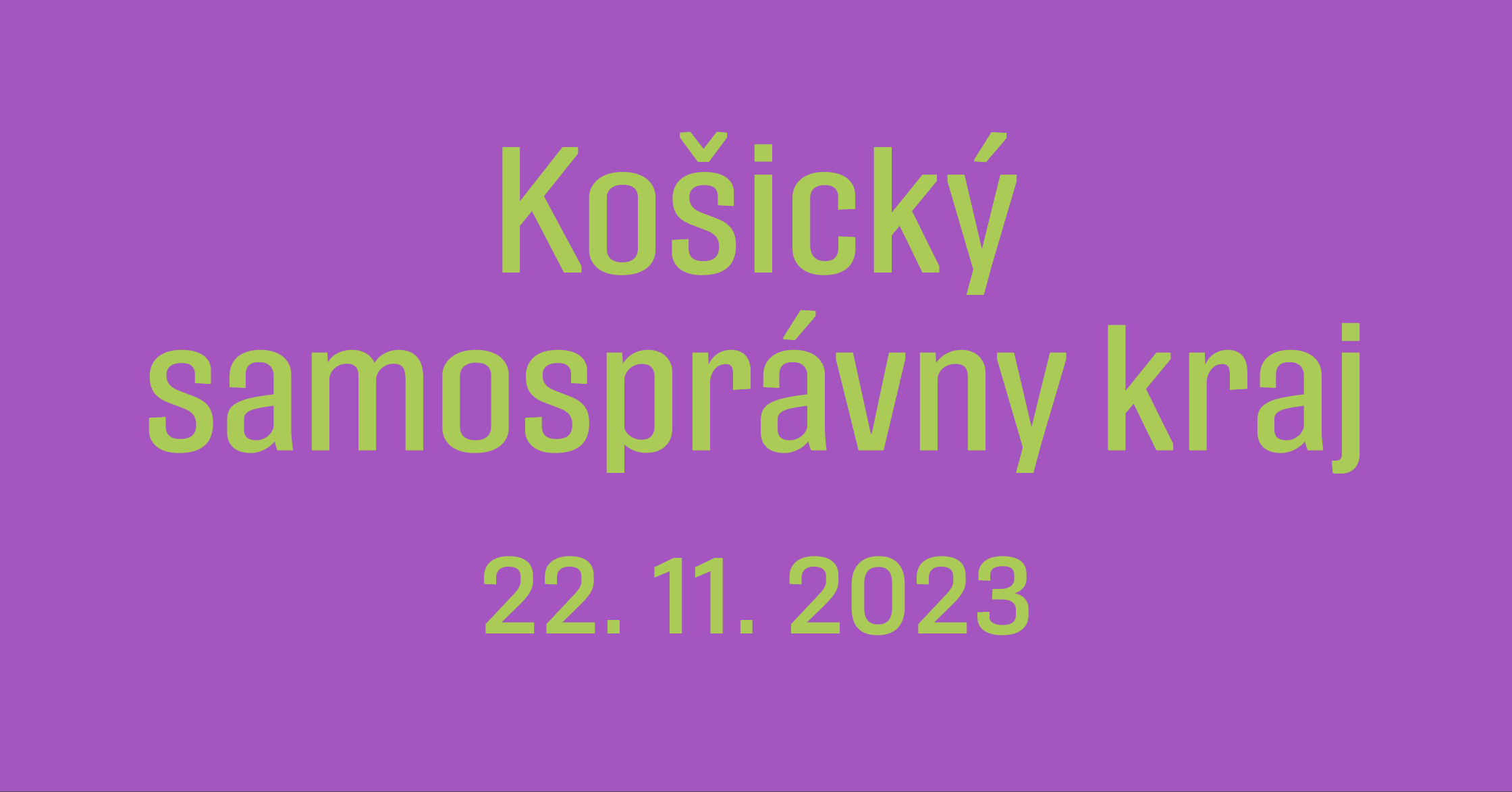 Konferencia Košického samosprávneho kraja (22.11.2023)