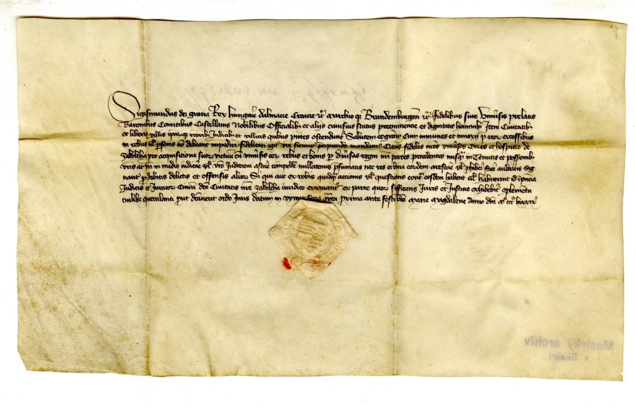 Listina Žigmunda Luxemburského z roku 1389