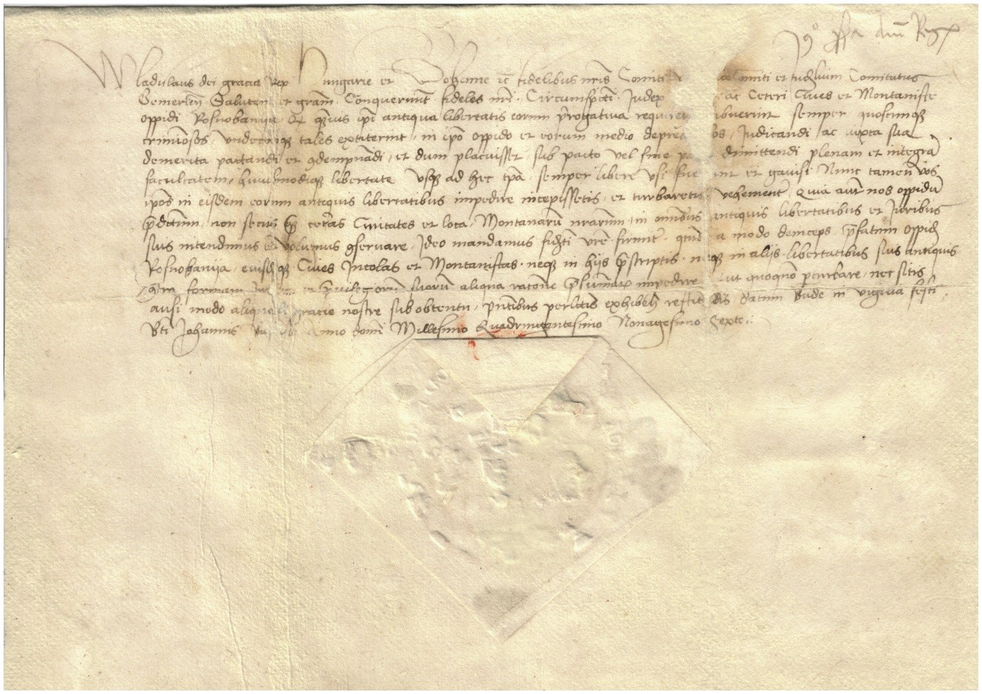 Zreštaurovaná viac ako 520 rokov stará listina
