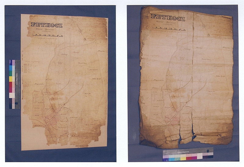 Mapa Petkovce 1862